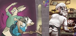 anthro cake caprine cooking female fur furoticon furry hedgehog lagomorph male pottery rabbit ram