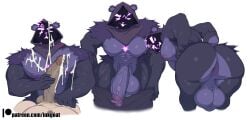 2boys abs annoyed anthro anus ass balls barazoku bear big_ass big_balls big_butt big_penis bodily_fluids clothing cum cum_drip cum_dripping_from_penis cum_in_mouth cum_inside cum_on_chest cum_on_face cum_on_pectorals cum_on_self duo epic_games erection eye_scar facial_scar fluffy fortnite fur furry gay genderswap_(ftm) genital_fluids genitals hair hand_on_penis handjob hard_on hi_res hidden_face hood huge_ass huge_balls huge_cock humanoid_genitalia humanoid_penis inkgoat male male/male male_focus male_nipples male_only mammal manly masturbation muscular muscular_anthro muscular_male nipples penis purple_body purple_fur purple_hair purple_penis raven_team_leader rear_view rule_63 scar simple_background small_tail solo_male tail touching_penis undressing vein veiny_penis white_background yaoi