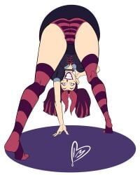 goth goth_girl harvey_mutton rear_view scary_girl_(tdi) tagme total_drama_island total_drama_island_(2023) wide_hips