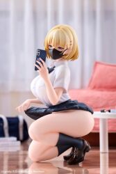 1girls big_breasts blonde_hair hentai himeko_(sky_(freedom)) selfie