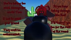 1girls 3d big_belly big_breasts black_body desert female randomly_generated_droids roblox roblox_game robloxian sentient_(randomly_generated_droids) solo tagme tagme_(artist) tagme_(character) thesunwhobleeds_(artist) two_tone_body vore