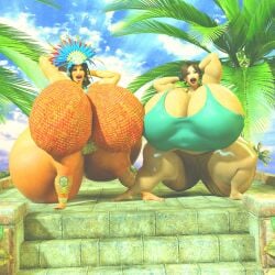 2girls 3d 3d_(artwork) ass ass_bigger_than_head ass_built_separately big_ass big_breasts big_butt big_lips bimbo bimbo_lips bimbofication breasts breasts_bigger_than_head breasts_bigger_than_torso enormous_ass enormous_breasts enormous_butt fat_ass fat_butt female female_focus female_only giant_breasts gigantic_ass gigantic_breasts gigantic_butt huge_ass huge_breasts huge_butt huge_lips hyper_ass hyper_breasts hyper_butt jackd22 lara_croft lara_croft_(classic) large_ass large_breasts large_butt large_lips lips massive_ass massive_breasts massive_butt tagme thick_lips tomb_raider