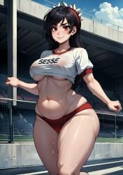 ai_generated female filia_(skullgirls) looking_at_viewer makimass_ai skullgirls video_games