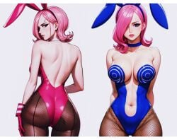 ai_generated female female_only fishnets one_piece playboy_bunny prixmal solo_female solo_focus vinsmoke_reiju