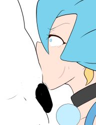 1girls all_the_way_to_the_base blue_eyes blue_hair censored censored_penis clair_(pokemon) crying crying_female crying_with_eyes_open cum_in_mouth cum_in_throat cumming cumming_from_giving_oral cumming_in_mouth deepthroat ejaculating_in_mouth faceless_male fellatio female gym_leader hi_res nintendo notaku oral oral_sex orgasm_face penis penis_in_mouth pokemon pokemon_gsc pokemon_hgss ponytail sex shocked_expression shocked_eyes side_view steam tears