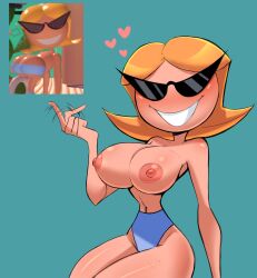 1girls bikini breasts female knick_knack littlewitchnsfw nipples pixar sunglasses sunny_miami tagme topless