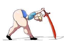 1boy 1femboy adventure_time ass big_ass big_butt blonde_hair dumptruck_ass fat_ass fat_butt femboy feminine feminine_male finn_the_human girly hips huge_ass huge_butt large_ass large_butt light-skinned_male light_skin male male_only senor9 shorts solo solo_male thick thick_ass thick_boy thick_butt thick_thighs wide_hips