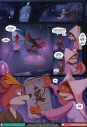 1male1female comic comic_page disney english_text fox fox_girl furry furry_only lummh maid_marian page_1 page_number robin_hood_(disney) tagme