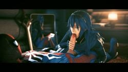 1boy 1girls 3d animated artist_request blowjob crossover eastern_and_western_character fellatio fellatio_gesture fire_emblem fire_emblem_awakening lucina_(fire_emblem) marvel marvel_comics mirror nintendo oral reflection source_request spider-man spider-man_(series)