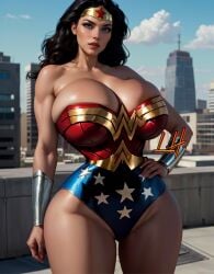 1girls ai_generated amazon amazonian big_breasts black_hair blue_eyes busty dc dc_comics diana_prince female female_only hourglass_figure liluai massive_breasts princess royalty skimpy_armor small_head solo solo_female superheroine top_heavy wonder_woman wonder_woman_(series)