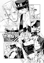 2boys gay jean_pierre_polnareff jojo's_bizarre_adventure jotaro_kujo male male/male male_only male_penetrated male_penetrating male_penetrating_male penetration penis stardust_crusaders yaoi