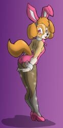 anthro anthrofied anthropomorphic bunny_ears bunnysuit canid canine canis cockapoo domestic_dog female flat girl heels nick_jr nickelodeon nicktoons paw_patrol skye_(paw_patrol) theburningdonut