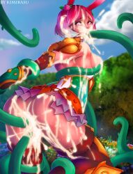 1girls alternate_costume anal anal_sex athena_(smite) bukkake bunny_ears bunny_girl cum cum_in_ass cum_in_mouth cum_in_pussy cum_inside cum_on_ass cum_on_body cum_on_breasts cum_on_face cum_on_thighs facial goddess hi-rez_studios kimirasu light-skinned_female light_skin oral oral_sex pink_hair sex short_hair smite swallowing swallowing_cum tentacle tentacle_sex triple_penetration vaginal_penetration vaginal_sex wise_hare_athena