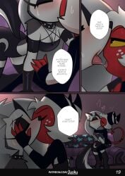 comic_page hellhound helluva_boss imp jizoku loona_(helluva_boss) millie_(helluva_boss) moxxie_(helluva_boss)