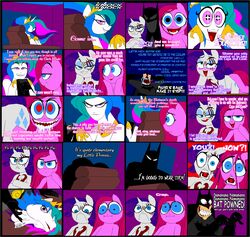 blue_eyes blush cutie_mark dc earth_pony equine eyes female friendship_is_magic fur hair horn horse multicolored_hair my_little_pony pink_eyes pink_fur pink_hair pinkamena_(mlp) pinkie_pie_(mlp) pony princess princess_celestia_(mlp) purple_hair rarity_(mlp) royalty smile straight_hair tongue tyrranux unicorn white_fur