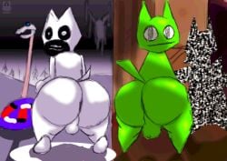 2boys big_ass big_butt cat_ears cat_tail catworld_(game) hi_res horror lunchmeat_(they_grew_lungs_and_drowned) male_only males males_only nekoniartsnsfw non-human non-human_only protagonist_(catworld) tagme they_grew_lungs_and_drowned toony