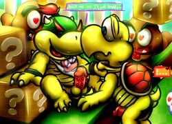 3_toes ascot ass bald balls barefoot big big_nose black_eyes block blood blue_eyes bowser_jr. brown_fur brown_skin chubby claws color cum cute day dialog dragon english_text erection fur goomba grasp hair happy heart high_resolution horn interspecies japanese knot koopa light lizard male male_only mario_(series) multiple_males nintendo nosebleed nude outdoors penis precum puggy raccoon_tail red_eyes red_hair red_penis red_skin reptile scalie shadow sharp_teeth shell shiny short_hair size_difference skin smile stare sunlight super_mario_3d_land super_mario_bros. sweat teeth text tongue turtle video_games white_eyes yaoi yellow_skin young