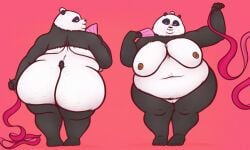 2021 anthro ass bbw bear belly big_belly big_breasts big_butt breasts dreamworks fat fat_anthro fat_female fat_fetish fat_woman fatfur female front_view fur furry genitals giant_panda hand_fan holding_fan holding_object holding_ribbon kung_fu_panda mammal mei_mei_(kung_fu_panda) morbidly_obese morbidly_obese_anthro morbidly_obese_female multiple_images multiple_poses navel nipples nude nude_female obese obese_anthro obese_female overweight overweight_anthro overweight_female oystercatcher7 panda pose pussy rear_view ribbons solo ssbbw thick_thighs wide_hips