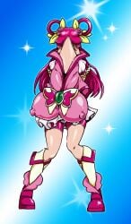 censored clothing cock_transformation cure_dream erect_nipples erect_nipples_under_clothes female implied_transformation large_breasts nikunigushii nozomi_yumehara penis penis_transformation precure pretty_cure smile_precure transformation what