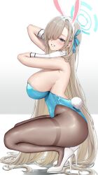 1girls asuna_(blue_archive) blonde_hair blue_archive blue_eyes breasts bunny_ears bunny_girl bunnysuit cleaning_&_clearing_(blue_archive) female hair_over_one_eye hi_res huge_breasts large_breasts light-skinned_female light_skin long_hair millennium_science_school_student thick_thighs vitaminechan