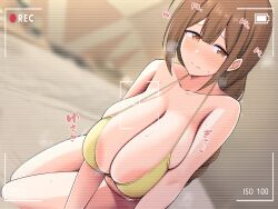 1girls big_breasts bikini female idolmaster idolmaster_shiny_colors kuwayama_chiyuki large_breasts solo solo_female tomato_rice