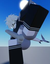 1boy 3d artist_request ass femboy gay nai roblox robloxian shark socks source_request tagme