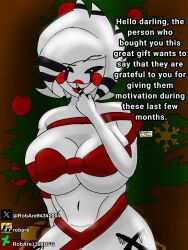 big_breasts breasts cally3d christmas cryptiacurves fazclaire's_nightclub female female_only five_nights_at_freddy's fnaf fredina's_nightclub gift marie_(cally3d) marie_(cryptia) marionette_(fnaf) nude puppet_(fnaf) ribboned_body robare