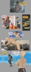 absurd_res anal anal_sex anthro clothed clothing comic decisive_desire dragon duo felid hi_res lion male male/male mammal pantherine penetration ramon(decisive_desire) sore_bottom text timur topless