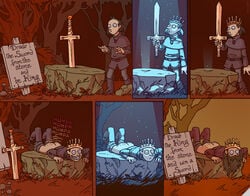 comic funny humor male oglaf old sword weapon what