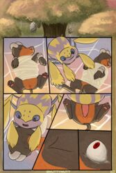 bound canine comic female galvantula houndoom insects male penetration penis pokemon smuttymutt straight vaginal_penetration