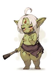 <3_eyes breasts dripping dripping_pussy female goblin goblin_female heart hi_res humanoid oseron short_stack thick_thighs wide_hips