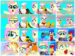 avian bambi_(character) bambi_(film) beak bird blush camera cervine claws comic crying deer disney equine eyes falco_lombardi fluttershy_(mlp) friendship_is_magic fur gilda_(mlp) hair horse my_little_pony nintendo pegasus pheasant pink_hair pony sex star_fox straight_hair tyrranux video_games what wings yellow_fur