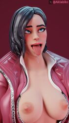 3d 3d_(artwork) ahe_gao aklabikc blender cum_tribute female fortnite rox_(fortnite)