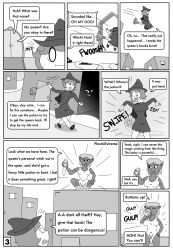 comic dark_elf dialogue drinking page_3 plasticextreme potion stealing tagme witch