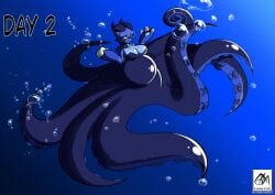 big_belly big_breasts breasts cleavage fat female furry galindeznavarro huge_breasts mermay thick_thighs wide_hips