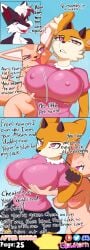 absurd_res adultery aggressive_retsuko aggretsuko anthro artifact_the_fox big_breasts big_ears black_body black_fur black_nose bottomwear brainwashing breast_fondling breast_play breasts brown_body brown_fur canid canine cheating cheating_girlfriend clothed clothing comic corrupted corruption deer deer_girl dialogue dominant dominant_female dominant_male erect_nipples evil_face evil_grin evil_look fan_character female female/female femdom femsub fennec_fox fenneko fluffy fondling fox fox_boy fox_girl fur furry genitals glowhorn group hair hand_on_breast hi_res horn hypnosis imminent_sex infidelity looking_down looking_pleasured looking_up male male/female maledom mammal mind_alteration mind_control netorare nipples nude open_mouth orange_body orange_fur pink_clothing pink_eyes pink_shirt pink_topwear pussy red_body red_fur red_hair red_nose sanrio sharp_teeth shirt simple_background skirt smile submissive submissive_female tail talking_to_another teeth topwear trance trio true_fox tsunoda tsunoda_(aggretsuko) white_body white_fur white_hair