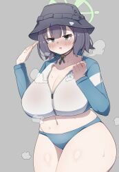 1girls alternate_breast_size big_breasts blue_archive breasts busty cleavage curvaceous curvy curvy_body curvy_female curvy_figure female huge_breasts large_breasts o_niwa_haruta rabbit_squad_(blue_archive) saki_(blue_archive) srt_special_academy_student thick_thighs thighs voluptuous