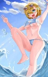 bikini female female_only future_princess_(guardian_tales) guardian_tales revealing_clothes swimwear tagme water www1_(artist)