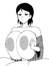 <1_second_video 1girls 2d 3:4 animated big_breasts boobjob breasts covered_paizuri engulfing_paizuri female female_focus female_only greyscale huge_breasts lady_gray_(void_stranger) light-skinned_female light_skin monochrome mp4 nao_(ritsancrossover) no_sound paizuri shorter_than_10_seconds solo_female tagme titjob vertical_video video void_stranger