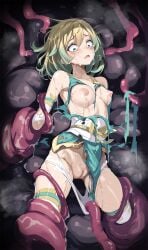 1girls alternate_costume arm_grab armpits ass_visible_through_thighs bare_shoulders bare_thighs blonde_hair blue_eyes blue_hair bound breasts breasts_out broken_rape_victim censored collarbone crying crying_with_eyes_open elbow_gloves empty_eyes exposed_breasts exposed_pussy female femsub fire_emblem fire_emblem_heroes fjorm_(fire_emblem) fjorm_(ninja)_(fire_emblem) gloves imminent_rape imminent_sex leg_grab looking_down multicolored_hair ninja nintendo nipples official_alternate_costume open_mouth panties panties_down panty_pull pelvic_curtain pussy rape restrained restrained_by_tentacles scared short_hair shoulders small_breasts stripped_by_tentacles sweat tentacle tentacle_around_arm tentacle_on_female tentacle_rape tentacle_sex tentacles_around_legs thighhighs thighs torn_clothes tsukishiro_saika underwear white_panties wide_eyed yellow_hair