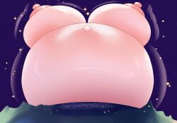 colossal_belly colossal_breasts cumflation earth expansion expansion_sequence giantess giantess_growth hyper_belly hyper_breasts hyper_thighs low-angle_view omni_goddess original original_character planet sequence space third-party_source