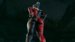 1female 1girls 3d 3d_(artwork) 4k ass ass_focus batman:_arkham_knight batman_(series) clothed clothing dc dc_comics generalpizza harley_quinn harley_quinn_(classic) harley_quinn_(injustice) highres injustice_2 solo solo_female tight_clothes tight_clothing