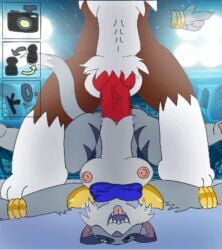 alternate_version_available animated animated asuri_(brawlhalla) brawlhalla deep_penetration exhibitionism faceless_male furry furry_female furry_male half-dressed knot knotted_penis lord_kross_(artist) male/female pubic_hair public_indecency public_sex tongue_out upside-down upside-down vaginal_penetration veiny_penis