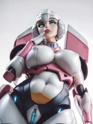 1girls 3d ai_generated arcee arcee_(g1) autobot big_breasts blue_eyes blue_pussy female female_autobots female_only figurine nipple_bulge pussy robot robot_girl slim_waist solo tagme transformers transformers_g1 unknown_artist