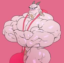1boy anthro arms_crossed balls banana_hammock bara barazoku biceps big_arms big_biceps big_bulge big_muscles big_pecs bodybuilder broad_shoulders bulge caprine crossed_arms deltoids ear_piercings ears flaccid furry gabby_goat goat goatee horn huge_arms huge_biceps humanoid hyper_muscles looney_tunes lowered_ears male male_only muscles muscular muscular_arms muscular_male muscular_shoulders new_looney_tunes pecs penis pink_background pink_theme png remert serious_face serious_look sling_swimsuit small_horns solo solo_male trapezius upper_body