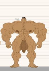 balls bara big_muscles flaccid height_chart human male male_only motorcity muscles muscular nude penis remert solo solo_male texas_(motorcity)