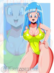 1girls blue_eyes blue_eyes_female cameltoe cleavage curvy dragon_ball erect_nipples female huge_areolae huge_ass huge_breasts klaussaurio maron puffy_nipples thick_lips very_long_hair very_long_hair_female voluptuous wide_hips