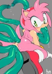 all_fours all_the_way_through amy_rose anal blush boots bracelet consensual_tentacles coolblue double_anal double_penetration exposed_torso female footwear furry gloves green_eyes grey_background hairband handwear heart heart-shaped_eyes hedgehog hedgehog_girl hi_res highres jewelry looking_at_viewer multiple_anal_insertions multiple_vaginal_insertions naked nude penetration pink_fur pussy_juice red_hairband second-party_source solo_focus sonic_(series) spread_legs sweat tail tentacle tentacle_sex triple_vaginal vaginal_penetration