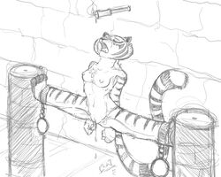 anthro dreamworks feline female fur furry koh komari_azuul kung_fu_panda master_tigress solo tiger wax