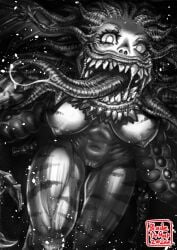 1girls abs apostles athletic_female belly belly_button berserk big_breasts black_and_white blade_of_fury breasts busty clitoral_hood clitoris completely_nude completely_nude_female demon demon_girl female female_apostle female_focus female_only grotesque horns horror huge_breasts jagged_teeth large_breasts long_tongue looking_at_viewer monochrome monster monster_girl muscular_female muscular_thighs navel nipples nude nude_female pussy saliva sharp_teeth solo_female tagme tagme_(artist) tagme_(character) teeth tentacle_hair thick thick_thighs thighs tongue tongue_out tummy uncensored